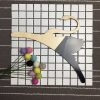 Solid Wood Swan Half Color Clothing Store Hanger Children Room Decoration Clothes Rack (Black)