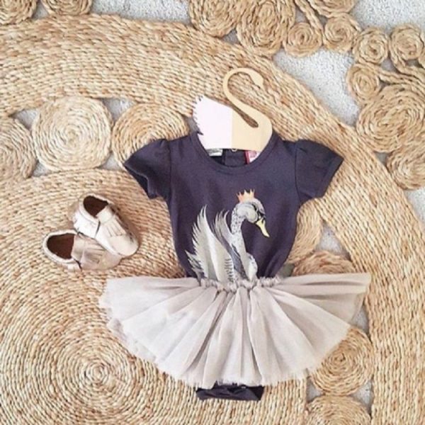 Solid Wood Swan Half Color Clothing Store Hanger Children Room Decoration Clothes Rack (Black) - Image 4