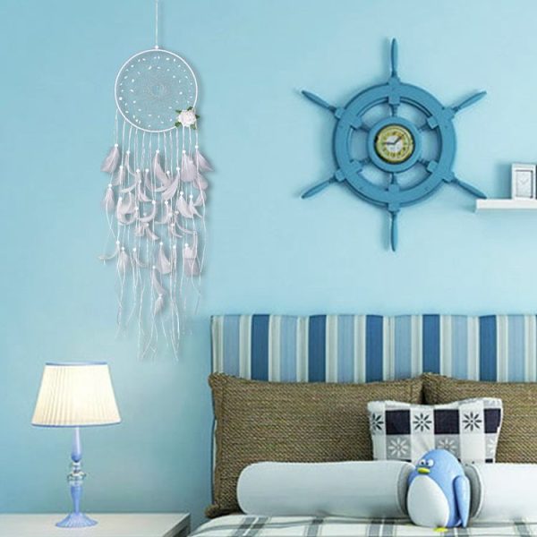MS0011CD White Flowers Christmas Lantern Dreamcatcher Hanging Holiday Gift Party Decoration with 2m Lamp - Image 3