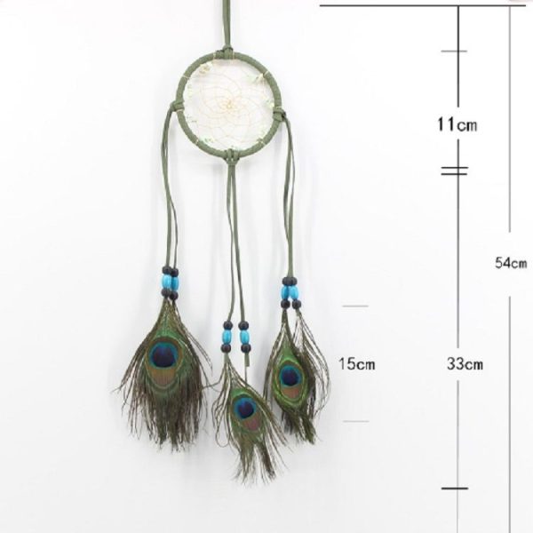Single Ring Natural Feather Dream Catcher Home Wall Decoration - Image 5