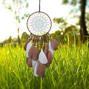 Creative Hand-woven Crafts Coffee Dream catcher Home Car Wall Hanging Decoration