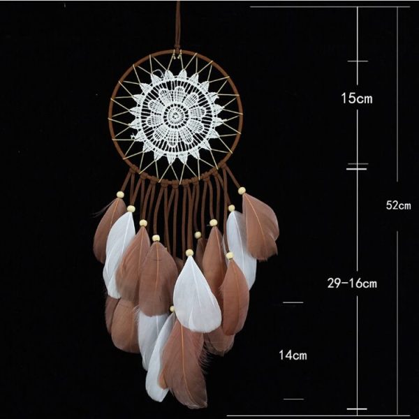Creative Hand-woven Crafts Coffee Dream catcher Home Car Wall Hanging Decoration - Image 6