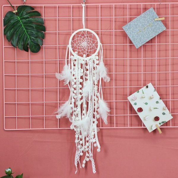 White Dreamcatcher Home Window Decoration Pendant - Image 3