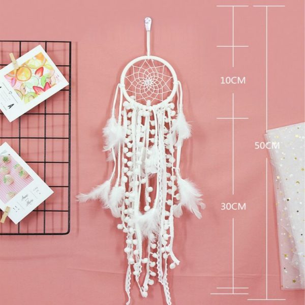 White Dreamcatcher Home Window Decoration Pendant - Image 5