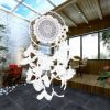 Pure White Flower Dream Catcher Home Decoration Crafts - Image 3