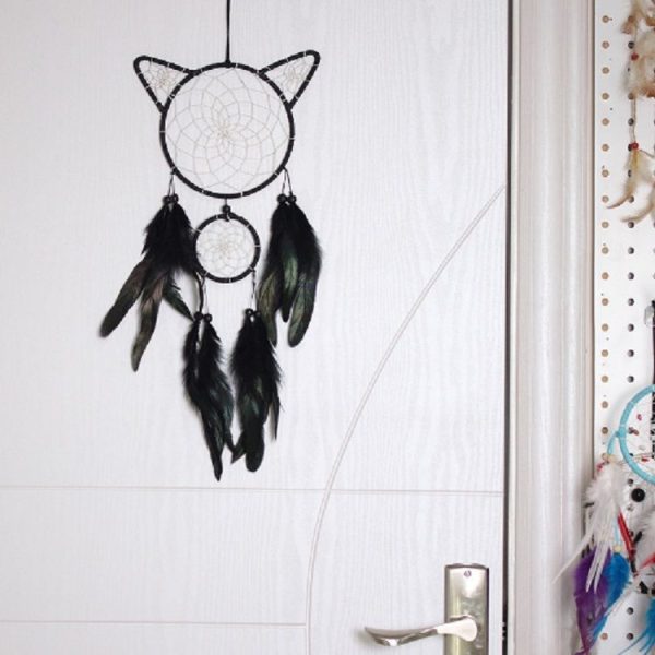 Creative Kitty Head Dreamcatcher Wall Hanging - Image 2