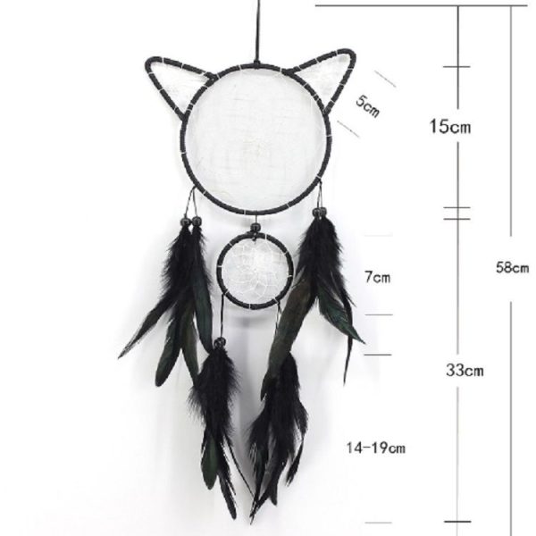 Creative Kitty Head Dreamcatcher Wall Hanging - Image 5