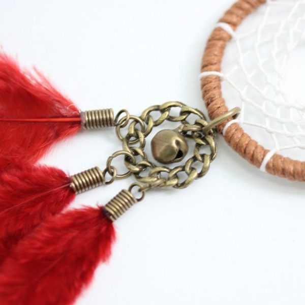 Feather Necklace Indian Style Dream Catcher - Image 4