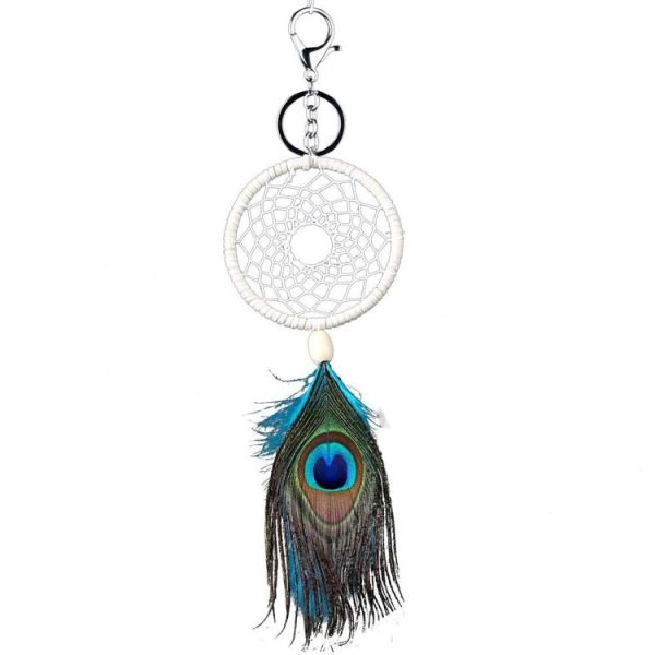 Handmade Peacock Hair Dream Catcher - Image 5