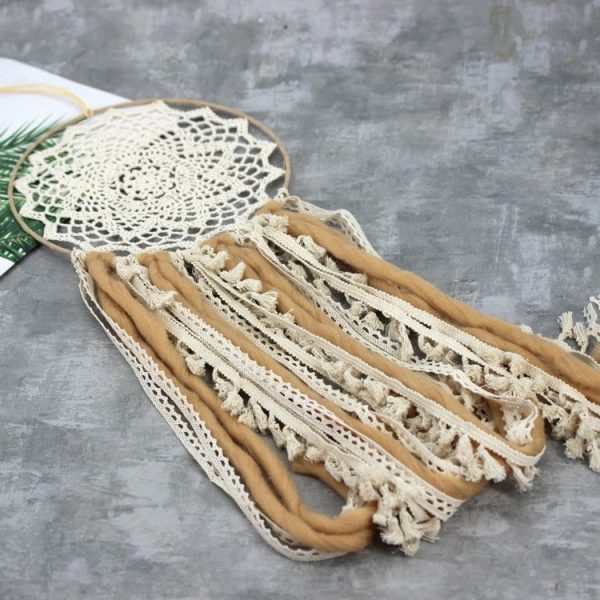 2 PCS Creative Lace Hand-woven Crafts Dream Catcher Home Car Wall Hanging Decoration - Image 4
