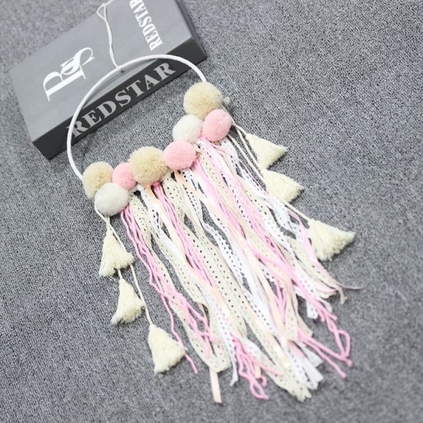 Cute Hair Ball Small Tassel Dream Catcher Hanging - Image 4