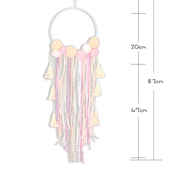 Cute Hair Ball Small Tassel Dream Catcher Hanging - Image 6