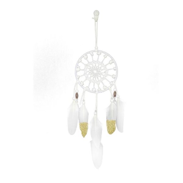 2 PCS Creative Home Bright Off Handmade Dream Catcher Hanging Decoration Wind Chime For Girl Room (White) - Image 2