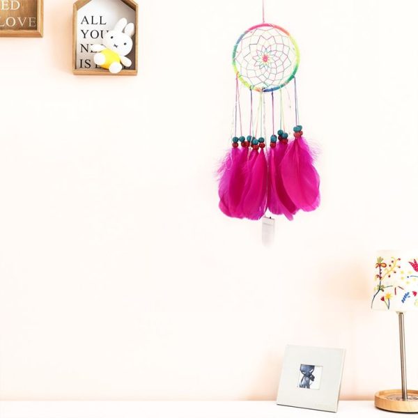 2 PCS Creative Lace Hand-woven Crafts Dream Catcher Home Car Wall Hanging Decoration - Image 4