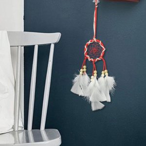 Mini Single Ring Feather Dreamcatcher Hanging Gift
