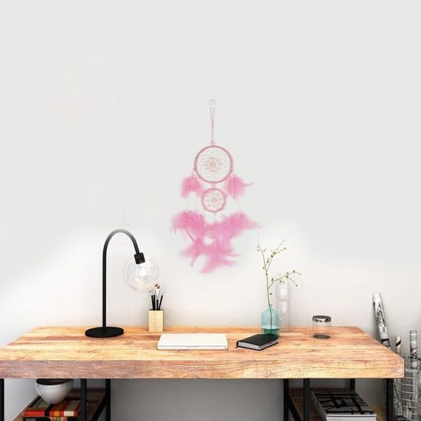 Simple and Sweet Gold Silk Dream Catcher - Image 3