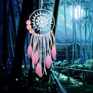 Creative Lace Hand-woven Crafts Tassel Dream Catcher Home Car Wall Hanging Decoration