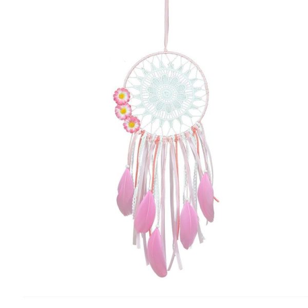 Creative Lace Hand-woven Crafts Tassel Dream Catcher Home Car Wall Hanging Decoration - Image 3
