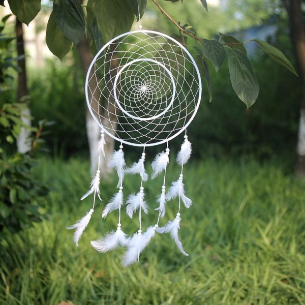 Concentric Ring Dream Catcher Decoration Pendant - Image 2