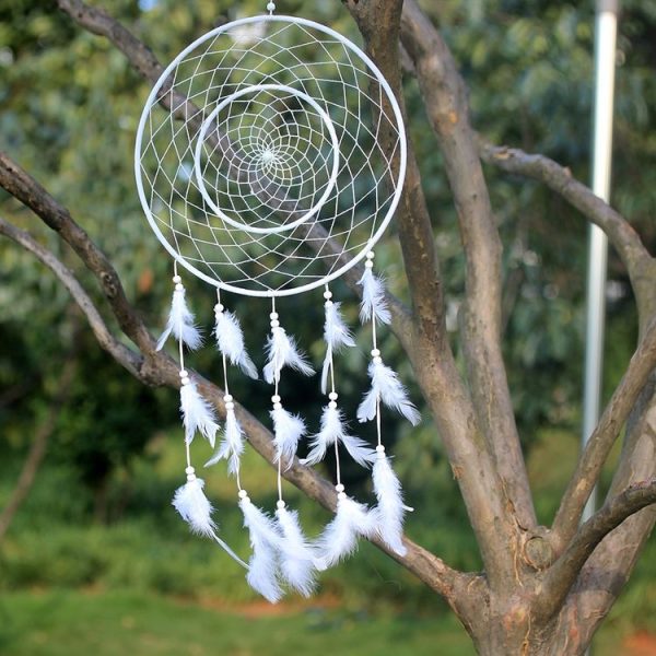 Concentric Ring Dream Catcher Decoration Pendant - Image 3