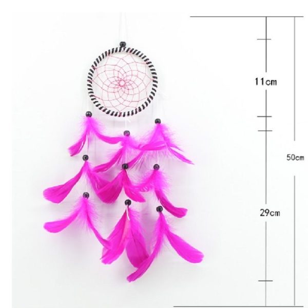 Single Ring Feather Dream Catcher Home Accessories - Image 5