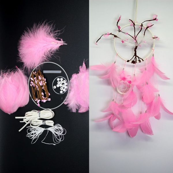 Shili Peach Blossom Dreamcatcher Manual Material Pack