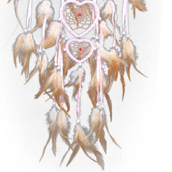 Heart Five Rings Feather Dreamcatcher House Decoration - Image 5