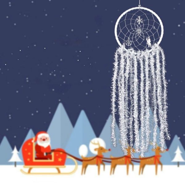 Christmas Tassel Dream Catcher Car Pendant Home Crafts Pendant - Image 2