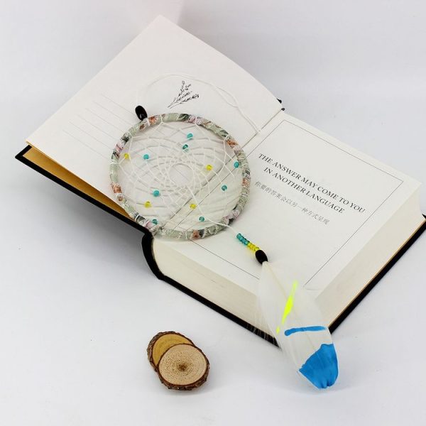 Creative Hand-woven Crafts Single Ring Dream Catcher Home Car Wall Hanging Decoration - Image 2