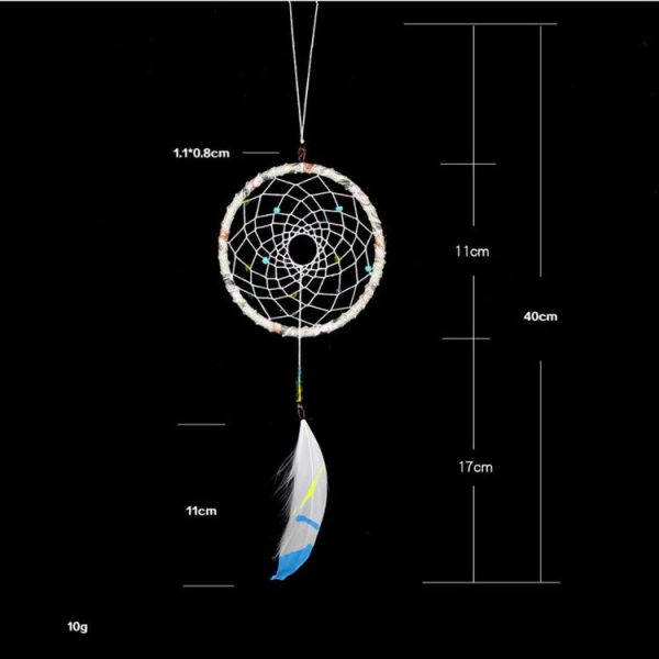 Creative Hand-woven Crafts Single Ring Dream Catcher Home Car Wall Hanging Decoration - Image 6