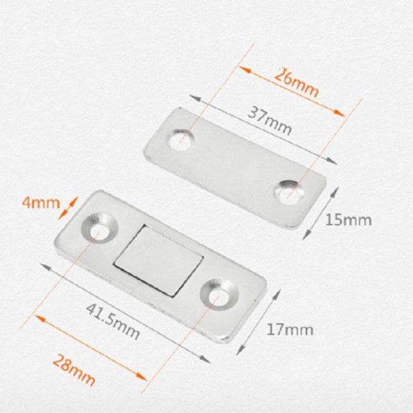 Ultra-thin Stealth Cabinet Kitchen Door Strong Magnetic Magnet Sliding Door - Image 3