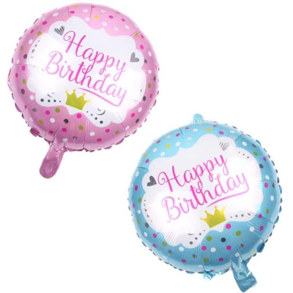 5 PCS Round White Swan Aluminum Balloon Birthday Party Decoration Toy, Size: 18 inches (Blue) - Image 4