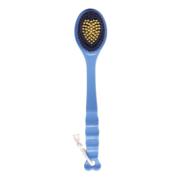 Hanging Long Handle Bath Brush Soft Fur Wash Adult Massage Rub Back Brush (Blue) - Image 2