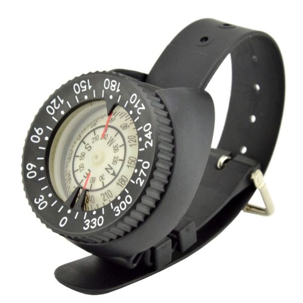 PW60 Watch-style Diving Compass Strong Magnetic Fluorescence Dial Corrosion-resistant Compass - Image 2
