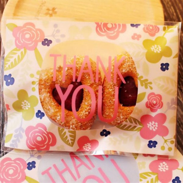 100pcs / Pack Baking Bags Candy Bags Biscuit Bags Small Pastry Bags Handmade Soap Self-adhesive Bags - Image 5