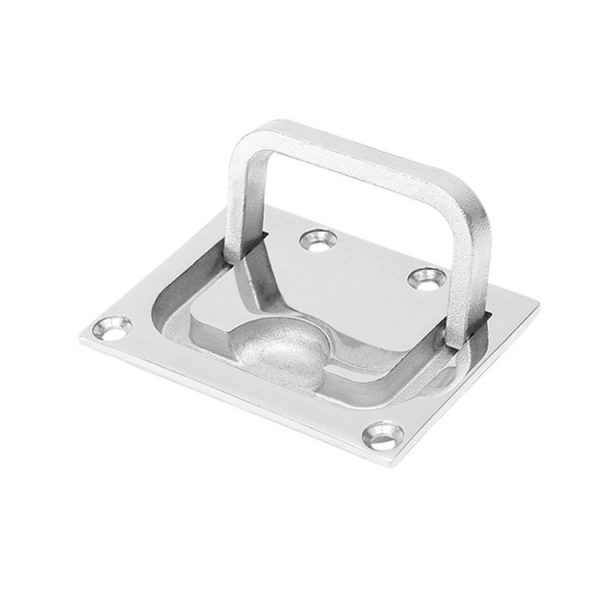 316 Stainless Steel Yacht Hardware Square Marine Floor Buckle Deck Cover Buckle Cabin Cover Handle - Image 2