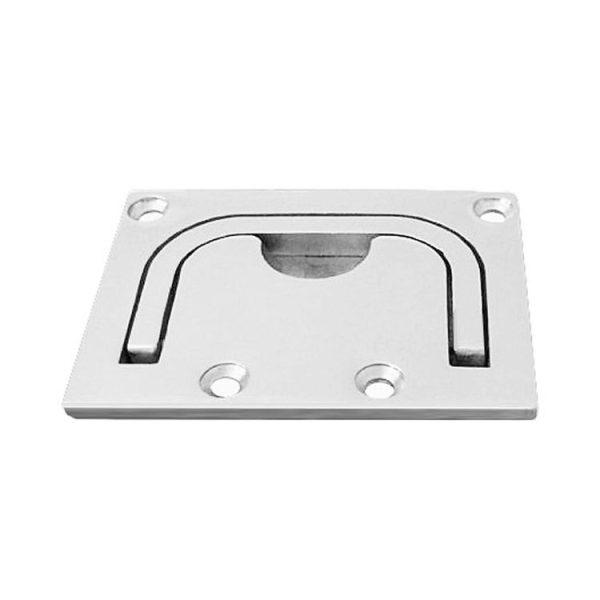 316 Stainless Steel Yacht Hardware Square Marine Floor Buckle Deck Cover Buckle Cabin Cover Handle - Image 4