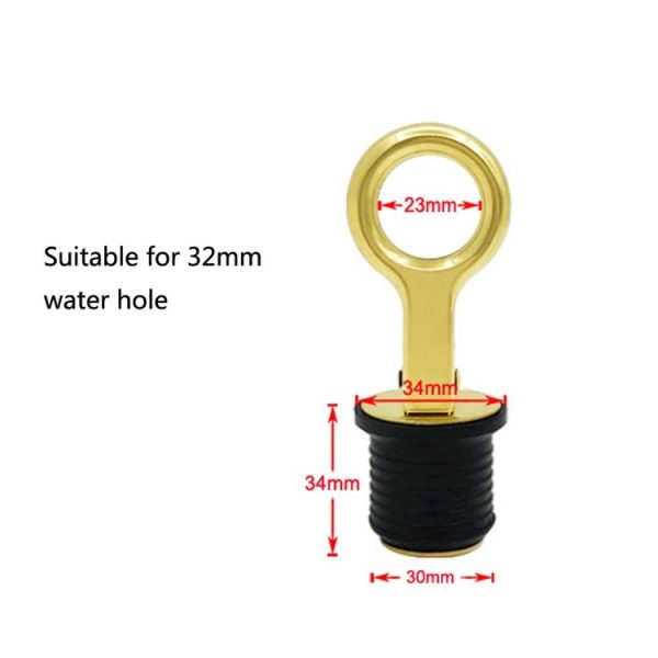 Brass Drain Plug Ship Deck Drain Plug For 1 Iinch Hole - Image 5