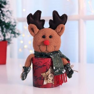 Christmas Decorations Dolls Shape Candy Bag Children Gift (Elk)