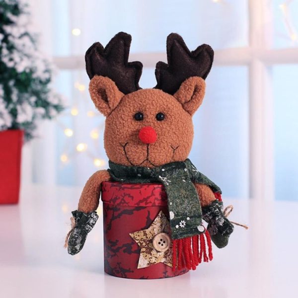 Christmas Decorations Dolls Shape Candy Bag Children Gift (Elk) - Image 2