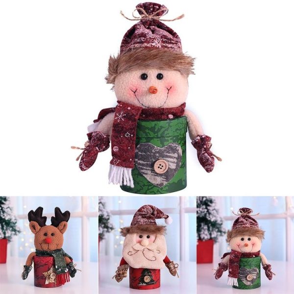 Christmas Decorations Dolls Shape Candy Bag Children Gift (Elk) - Image 3