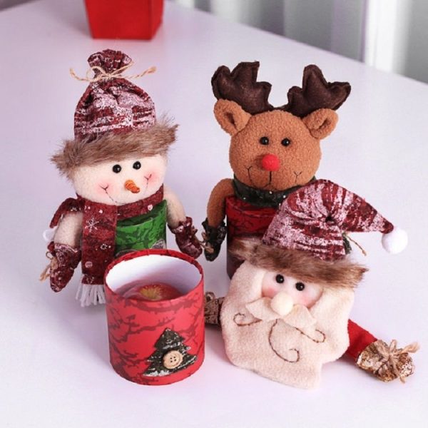 Christmas Decorations Dolls Shape Candy Bag Children Gift (Elk) - Image 5