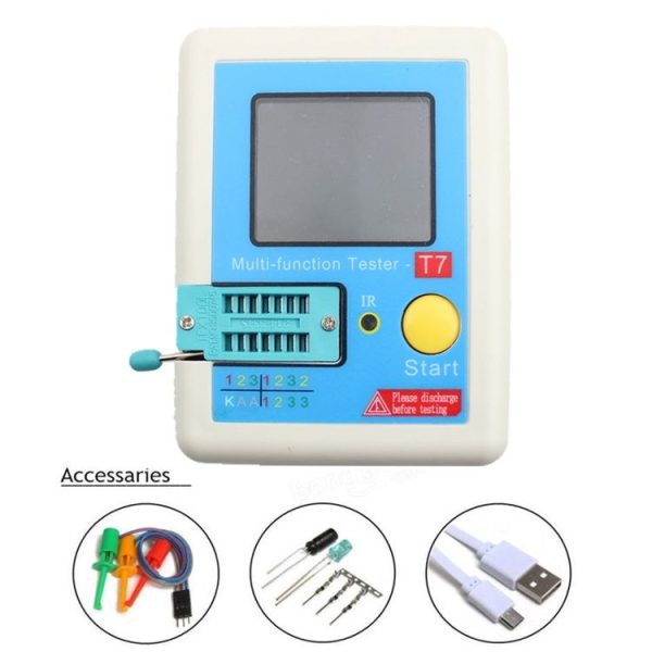CR-T7 3.5 inch Colorful Display Multi-functional TFT Backlight Transistor Tester for Diode Triode Capacitor Resistor - Image 3