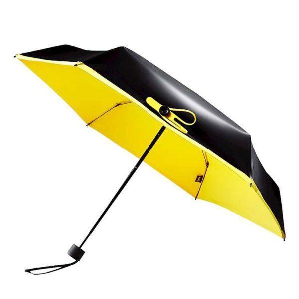Carbon Fiber Mini Sunscreen Anti-UV Shade Rain and Rain Pocket Umbrella (Green) - Image 4
