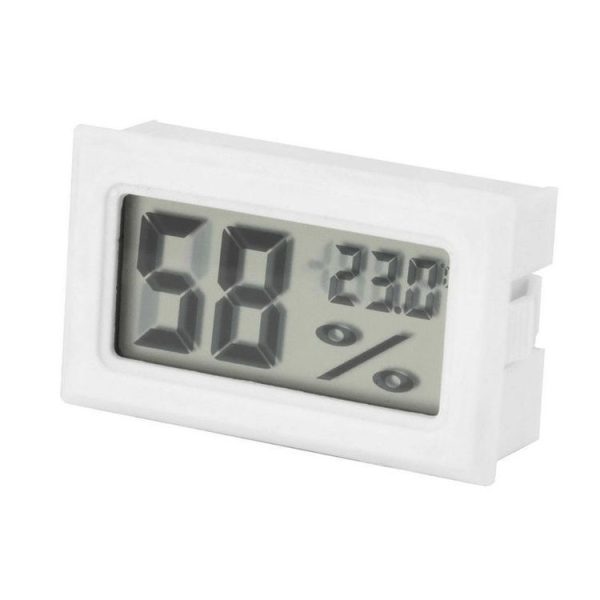 2 PCS LCD Display ABS Material Refrigerator Embedded Electronic Digital Display Temperature and Humidity Meter Random Color Delivery - Image 2
