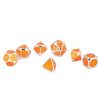 Metal Polyhedral Dice Set for Tabletop RPGs Board Games (Orange) - Image 4