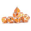 Metal Polyhedral Dice Set for Tabletop RPGs Board Games (Orange) - Image 6