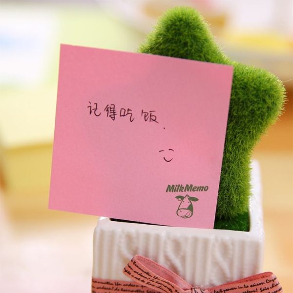Creative Cute Milk Box Memo Note Paper Office School Supplies (Pasture) - Image 7