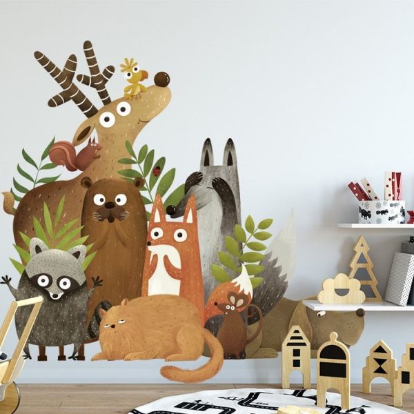 Creative Animal Cartoon Children Room Kindergarten Bedroom TV Baseboard Home Improvement Stickers Wall Decoration Stickers - Image 3
