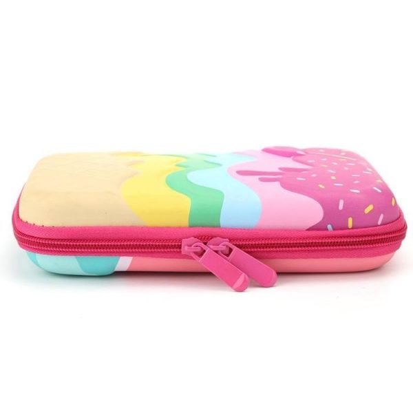 Cartoon Kids Cute Ice Cream Large Capacity Pencil Pen Bags Students EVA Pencil Case Random color - Image 3